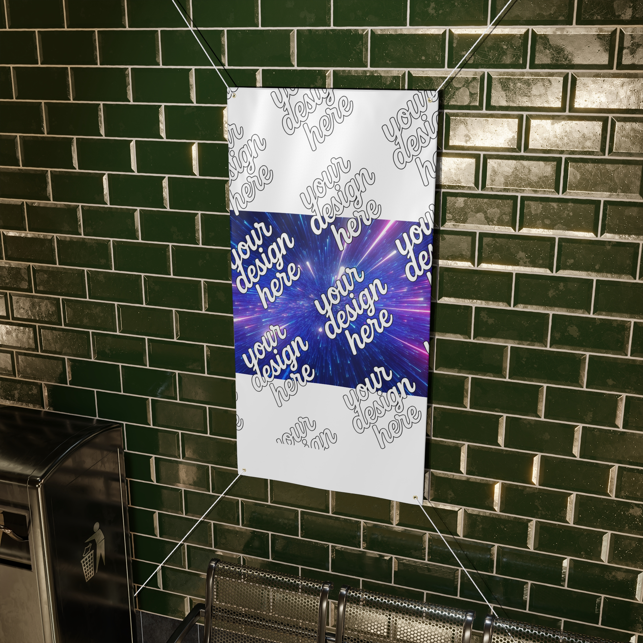 1549375853169934584_2048.webp Cosmic Matte Banner – Colorful Light Burst Design for Events and Parties