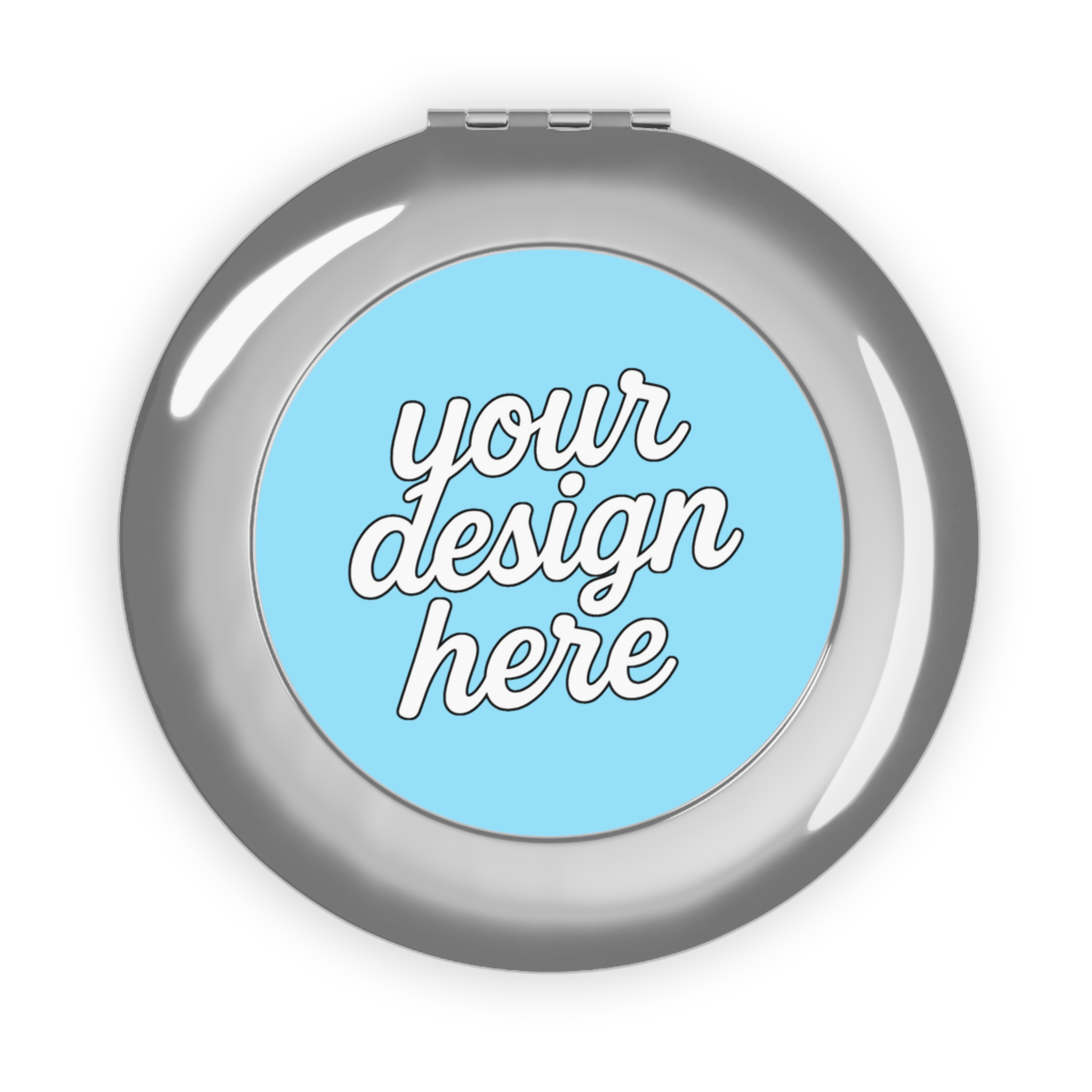 1712648782496913992_2048.webp Compact Travel Mirror - Personalized Makeup Compact, Travel Essentials, Wedding Favors, Gift for Her, Stylish Vanity Accessory