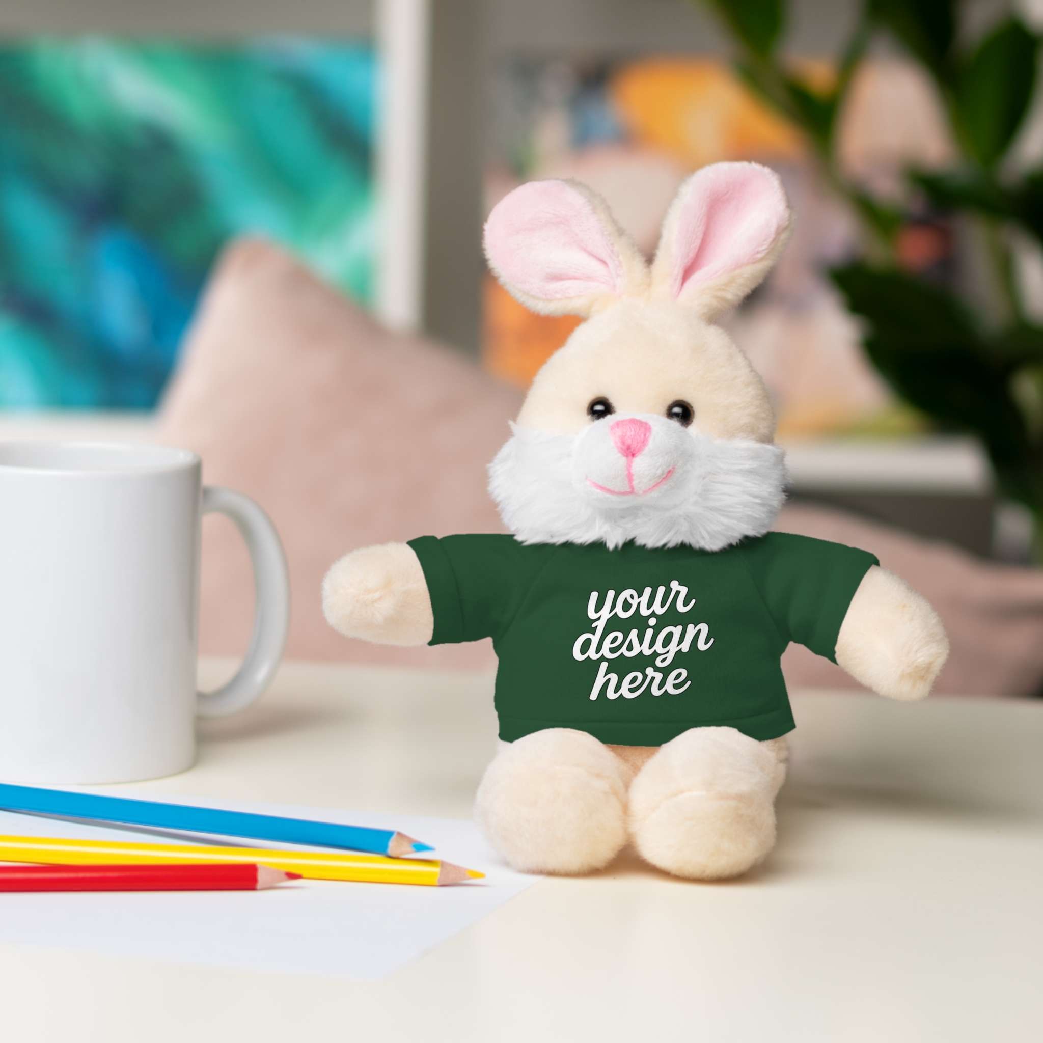 1722808284726104502_2048.jpeg Customizable Stuffed Animals - Personalized Teddy Bear with Tee, Gift for Kids, Birthday, Special Occasions, Cuddly Companion