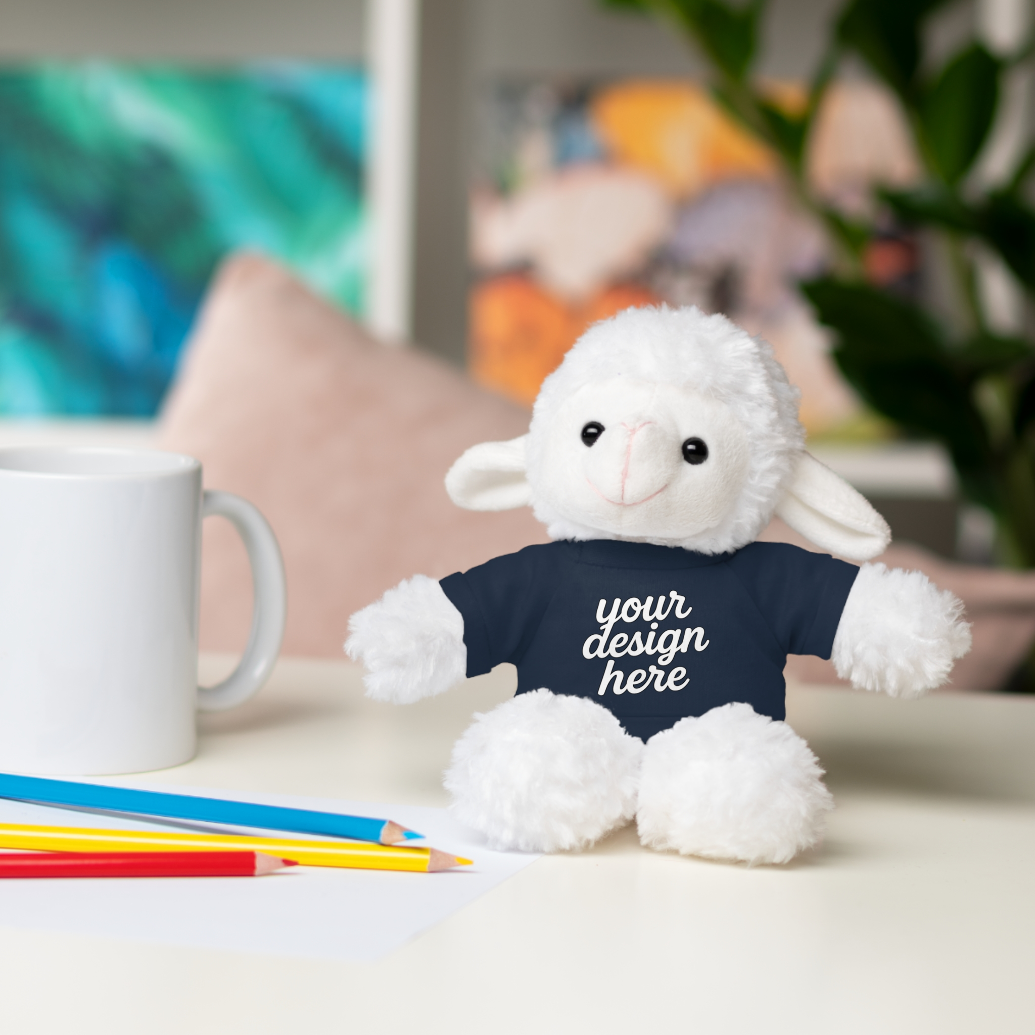 17884402659279648922_2048.webp Customizable Stuffed Animals - Personalized Teddy Bear with Tee, Gift for Kids, Birthday, Special Occasions, Cuddly Companion