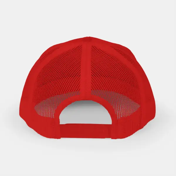 Trucker Cap with Mesh Back and Adjustable Snap Closure