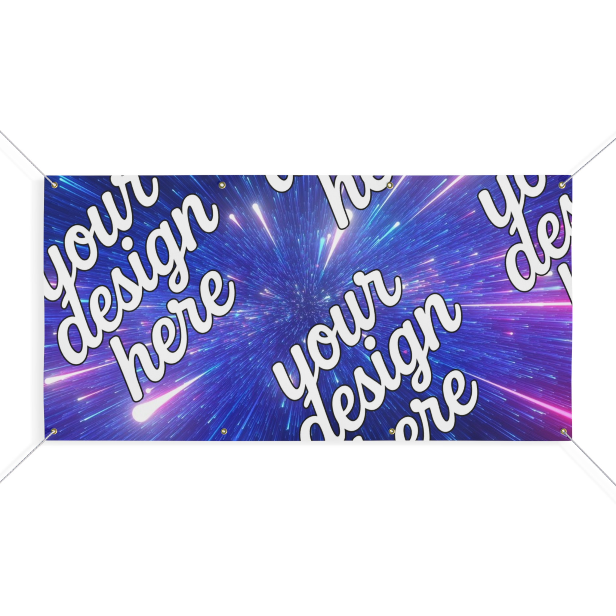 1862122604257714973_2048.webp Cosmic Matte Banner – Colorful Light Burst Design for Events and Parties