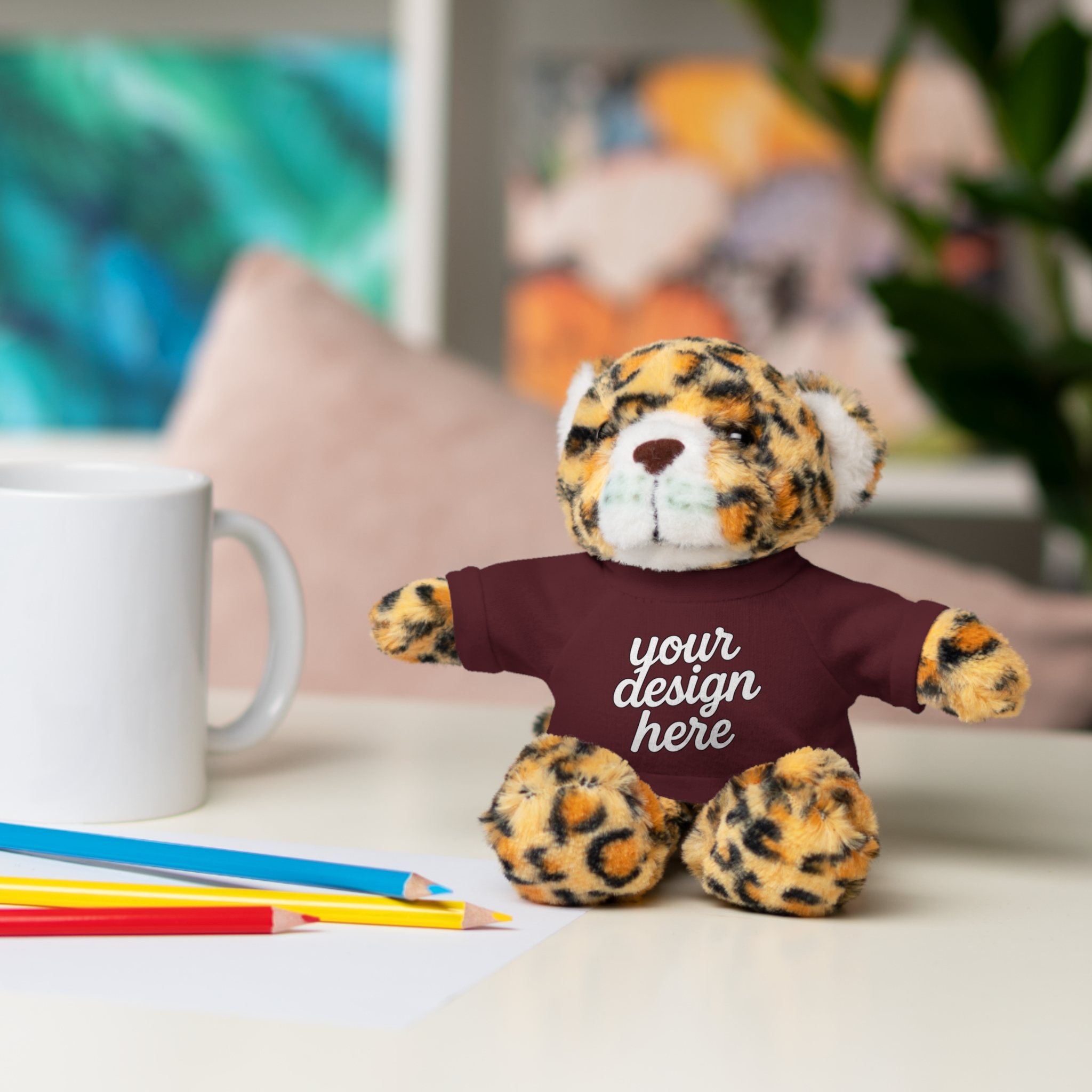 1915498975382965641_2048.webp Customizable Stuffed Animals - Personalized Teddy Bear with Tee, Gift for Kids, Birthday, Special Occasions, Cuddly Companion
