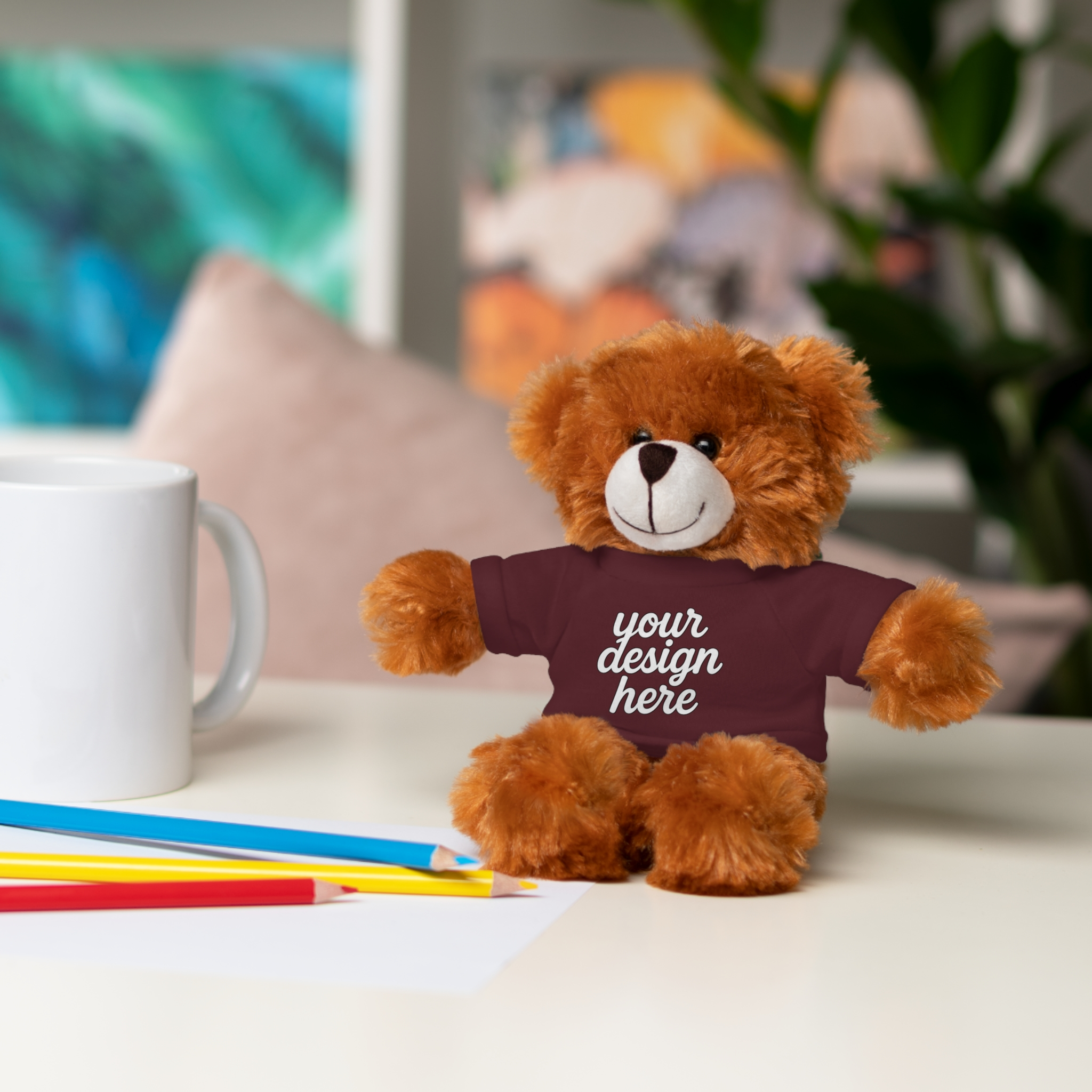 230337605002436464_2048.webp Customizable Stuffed Animals - Personalized Teddy Bear with Tee, Gift for Kids, Birthday, Special Occasions, Cuddly Companion
