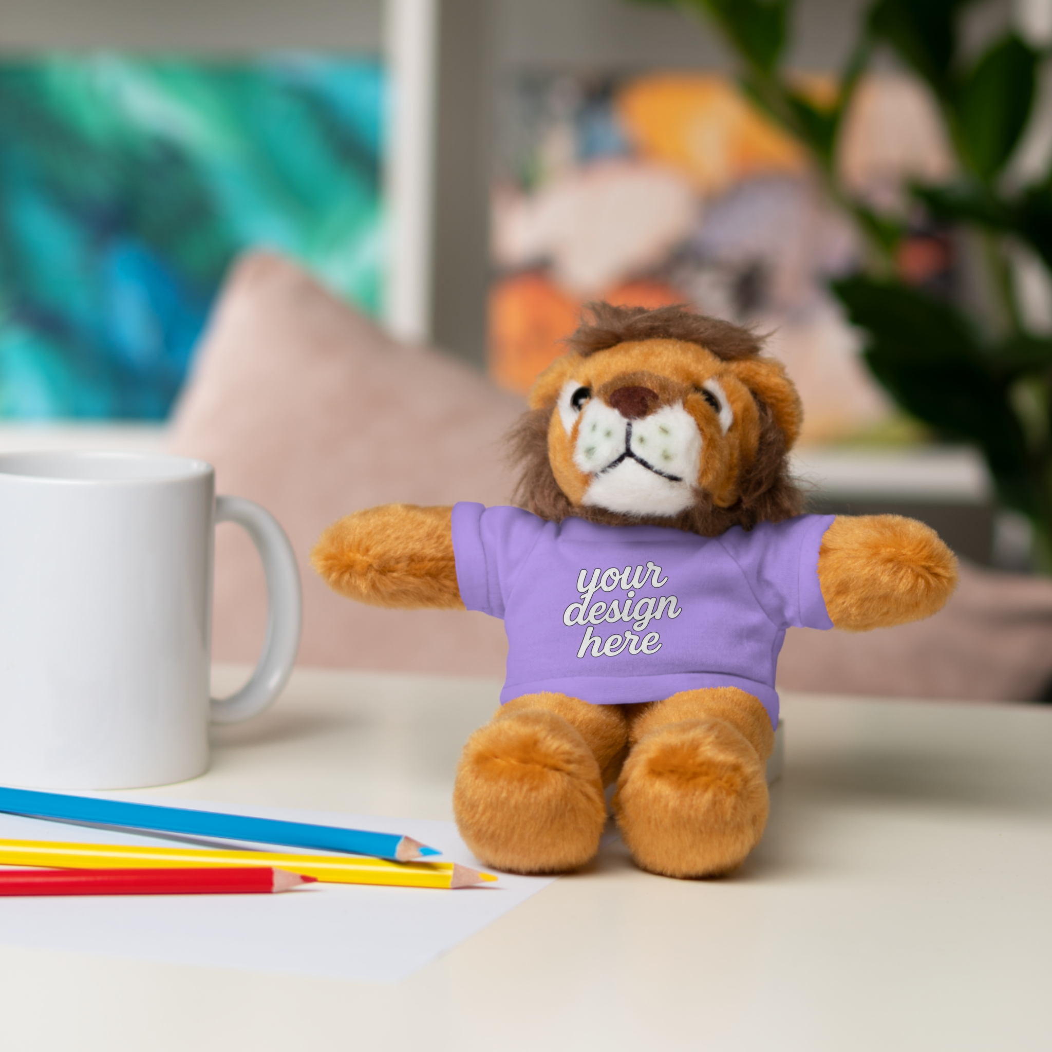 2622161673497275679_2048.webp Customizable Stuffed Animals - Personalized Teddy Bear with Tee, Gift for Kids, Birthday, Special Occasions, Cuddly Companion