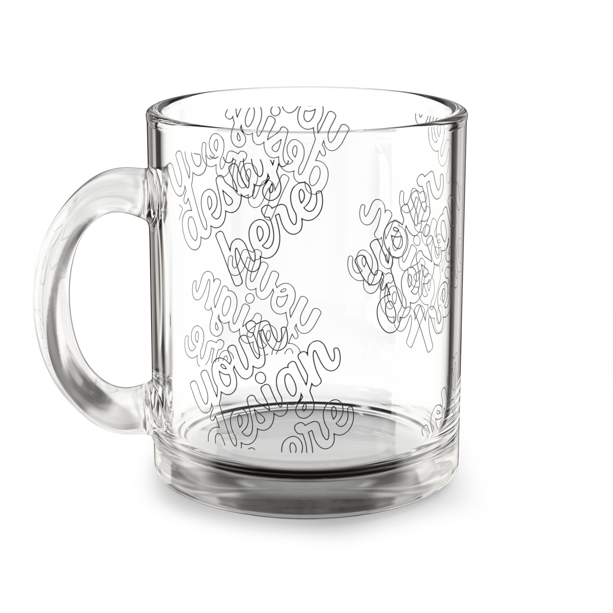 3051576941466845450_2048.webp Personalized Glass Mug, 10oz - Customizable Gift for Coffee Lovers, Tea Drinkers, Celebration, Home Decor, Unique Gift Idea