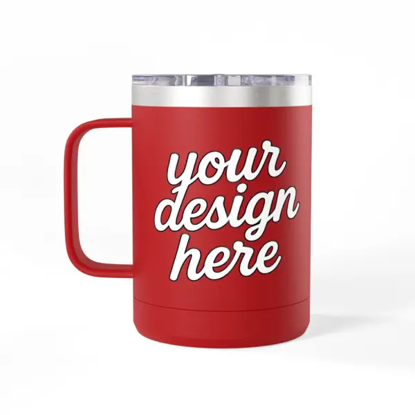 Personalized Coffee Mug Tumbler, Custom Travel Mug, Insulated Coffee Cup, Gift for Coffee Lovers, Custom Design Option