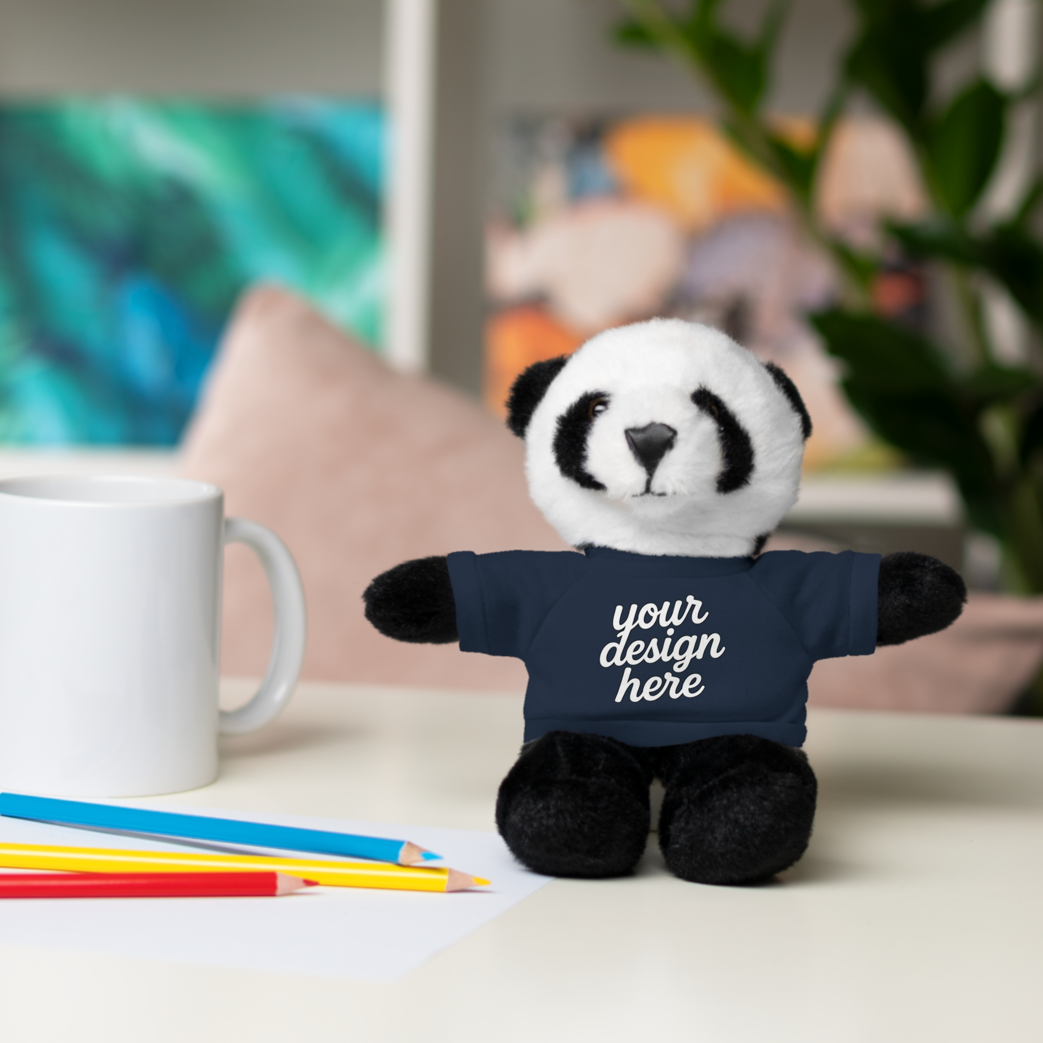 364285292674826134_2048.webp Customizable Stuffed Animals - Personalized Teddy Bear with Tee, Gift for Kids, Birthday, Special Occasions, Cuddly Companion