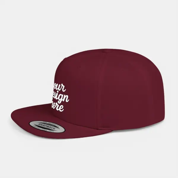 Snapback Cap - Undervisor Structured High-Profile Hat for Adults