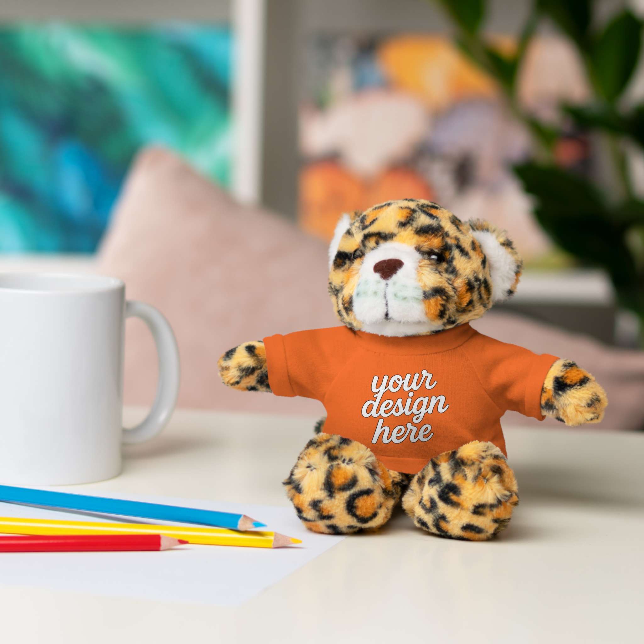 4158592547870561102_2048.jpeg Customizable Stuffed Animals - Personalized Teddy Bear with Tee, Gift for Kids, Birthday, Special Occasions, Cuddly Companion