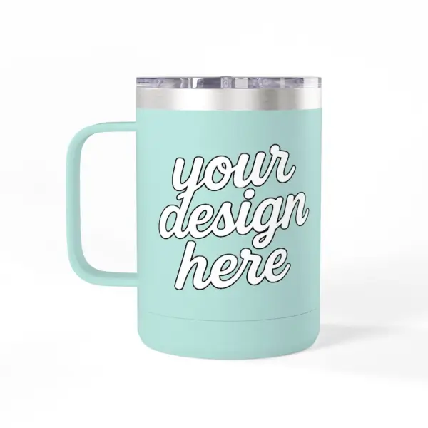 Personalized Coffee Mug Tumbler, Custom Travel Mug, Insulated Coffee Cup, Gift for Coffee Lovers, Custom Design Option