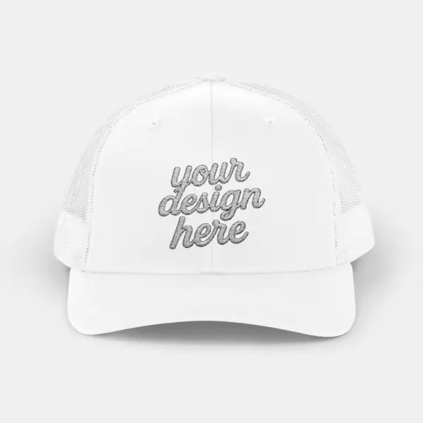 Trucker Cap with Mesh Back and Adjustable Snap Closure