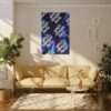 4971378913601371060_2048.jpeg Cosmic Abstract Canvas Print, Vibrant Wall Art for Home Decor, Gift for Astronomers, Starry Night Theme, Modern Artwork