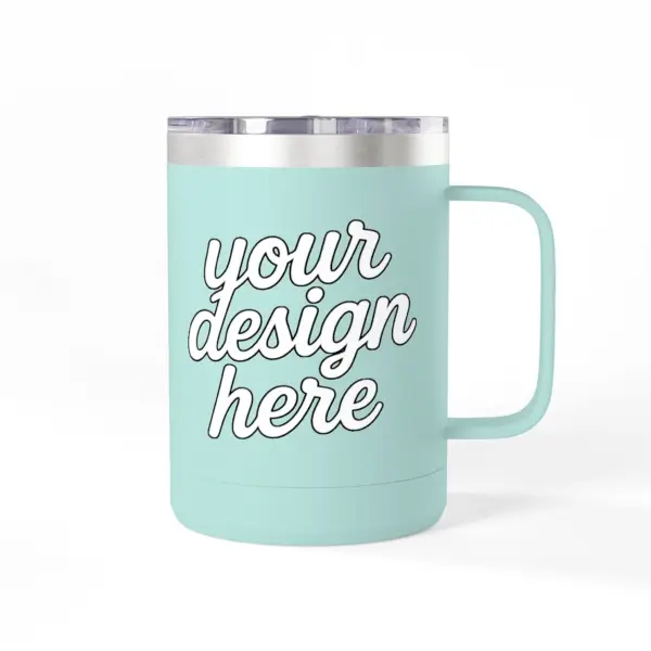 Personalized Coffee Mug Tumbler, Custom Travel Mug, Insulated Coffee Cup, Gift for Coffee Lovers, Custom Design Option