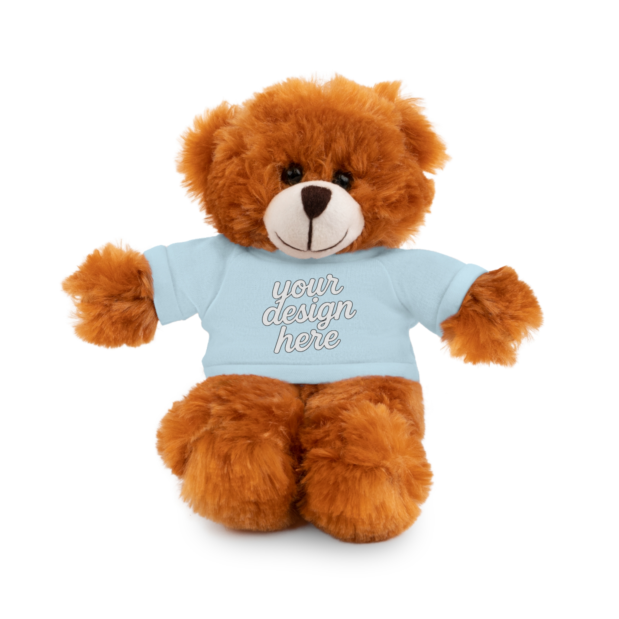 5109050088333663241_2048.webp Customizable Stuffed Animals - Personalized Teddy Bear with Tee, Gift for Kids, Birthday, Special Occasions, Cuddly Companion
