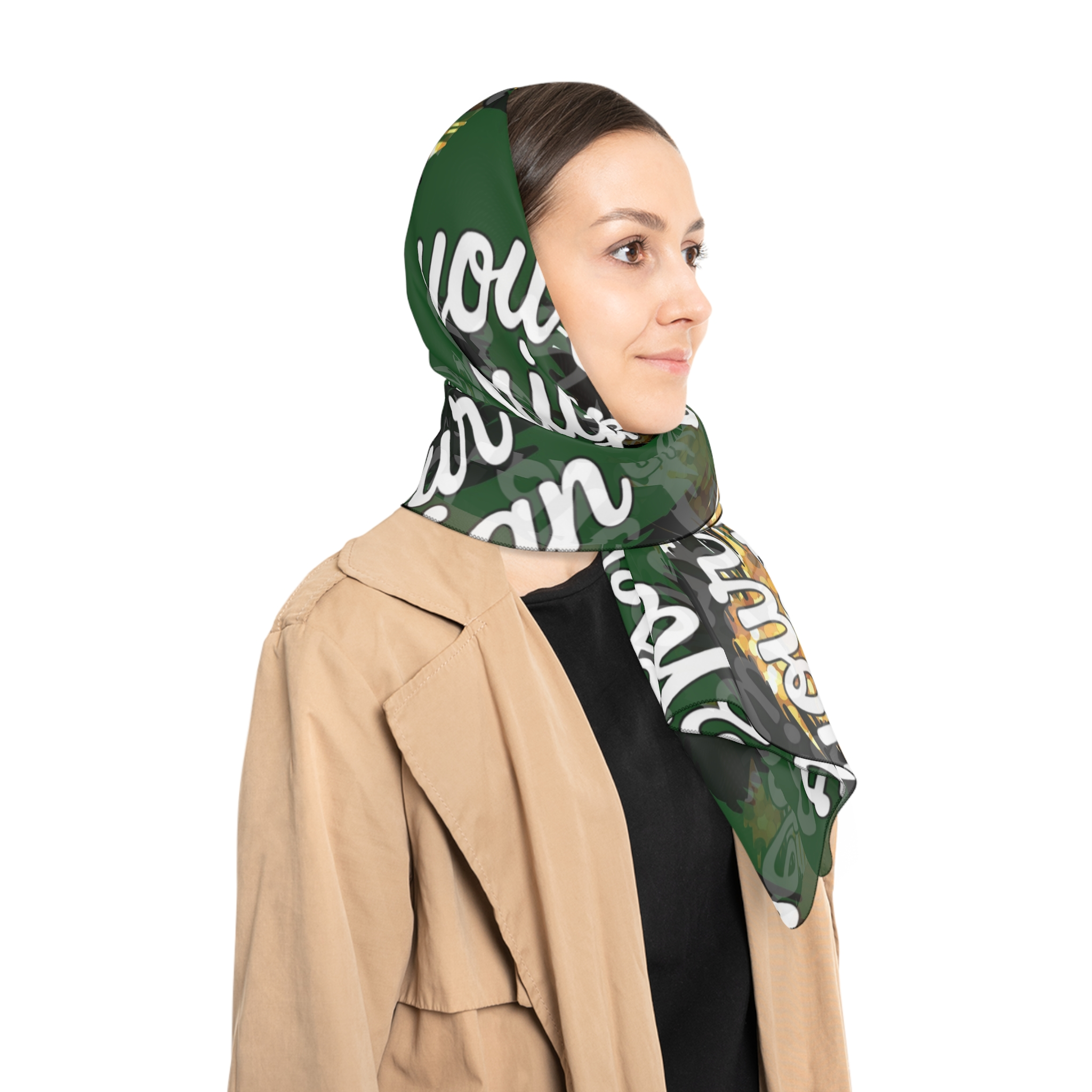 5262008778582395371_2048.webp Stylish Poly Scarf, Customizable Scarf, Trendy Accessory for Fashion Lovers, Perfect Gift for Her, Everyday Wear