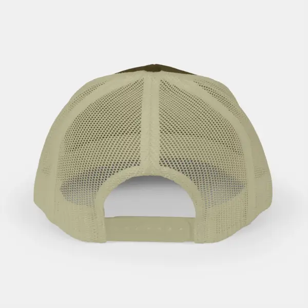 Trucker Cap with Mesh Back and Adjustable Snap Closure