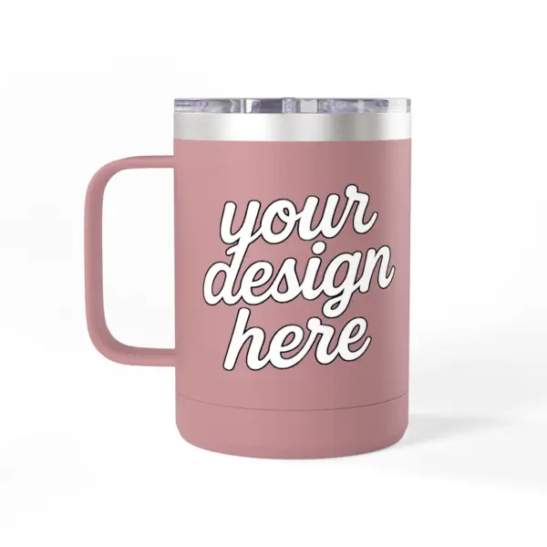 Personalized Coffee Mug Tumbler, Custom Travel Mug, Insulated Coffee Cup, Gift for Coffee Lovers, Custom Design Option