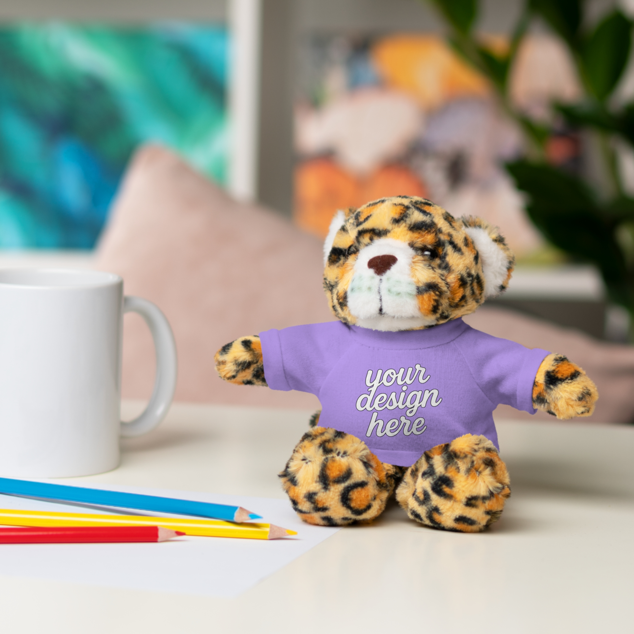 5789715257665640986_2048.webp Customizable Stuffed Animals - Personalized Teddy Bear with Tee, Gift for Kids, Birthday, Special Occasions, Cuddly Companion