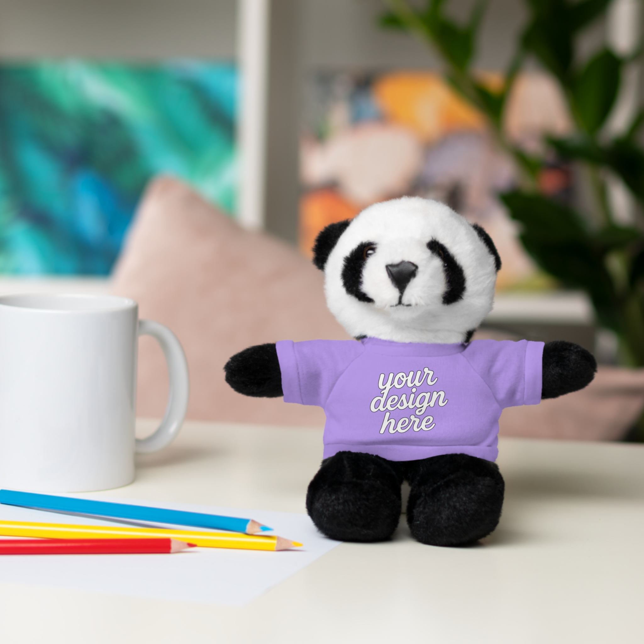 6170179024109118054_2048.webp Customizable Stuffed Animals - Personalized Teddy Bear with Tee, Gift for Kids, Birthday, Special Occasions, Cuddly Companion