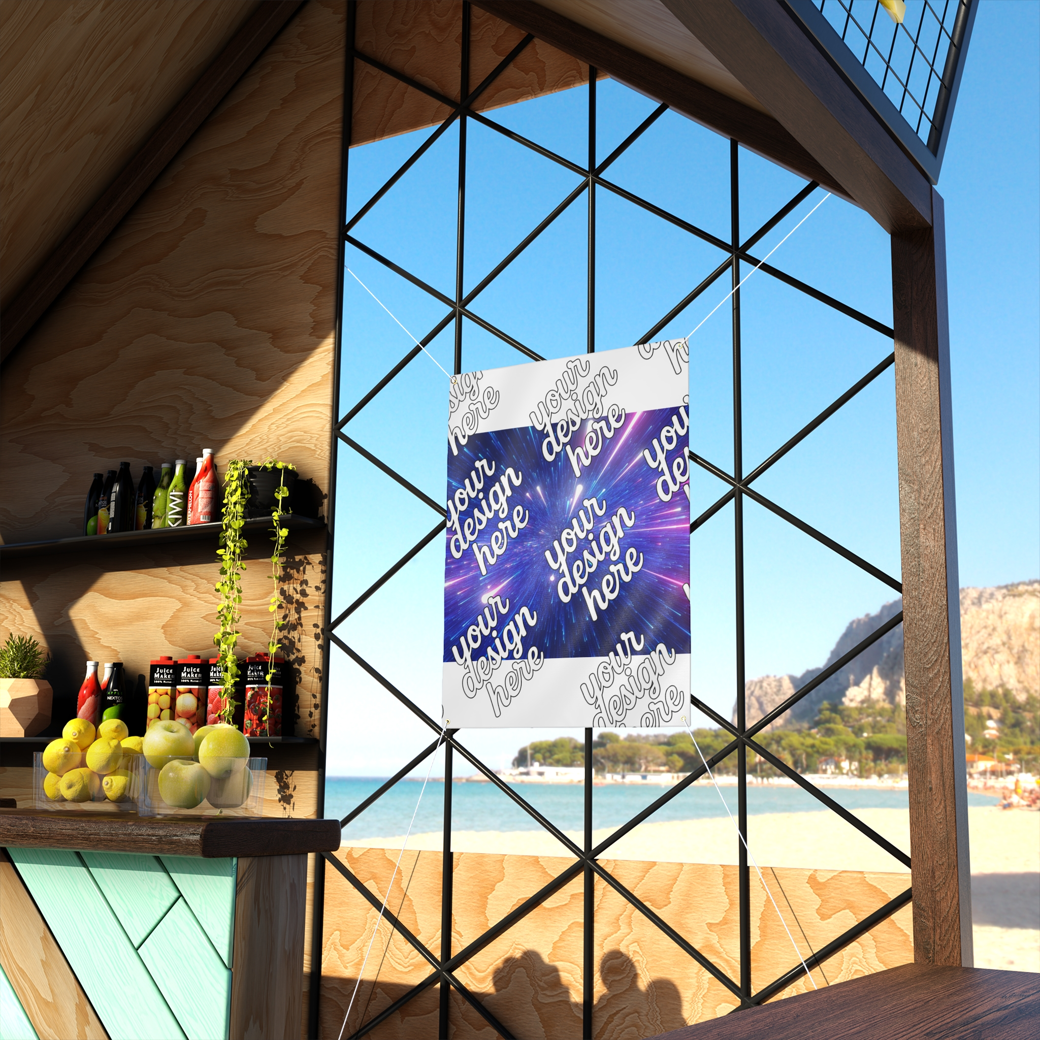 6336275670778040322_2048.webp Cosmic Matte Banner – Colorful Light Burst Design for Events and Parties