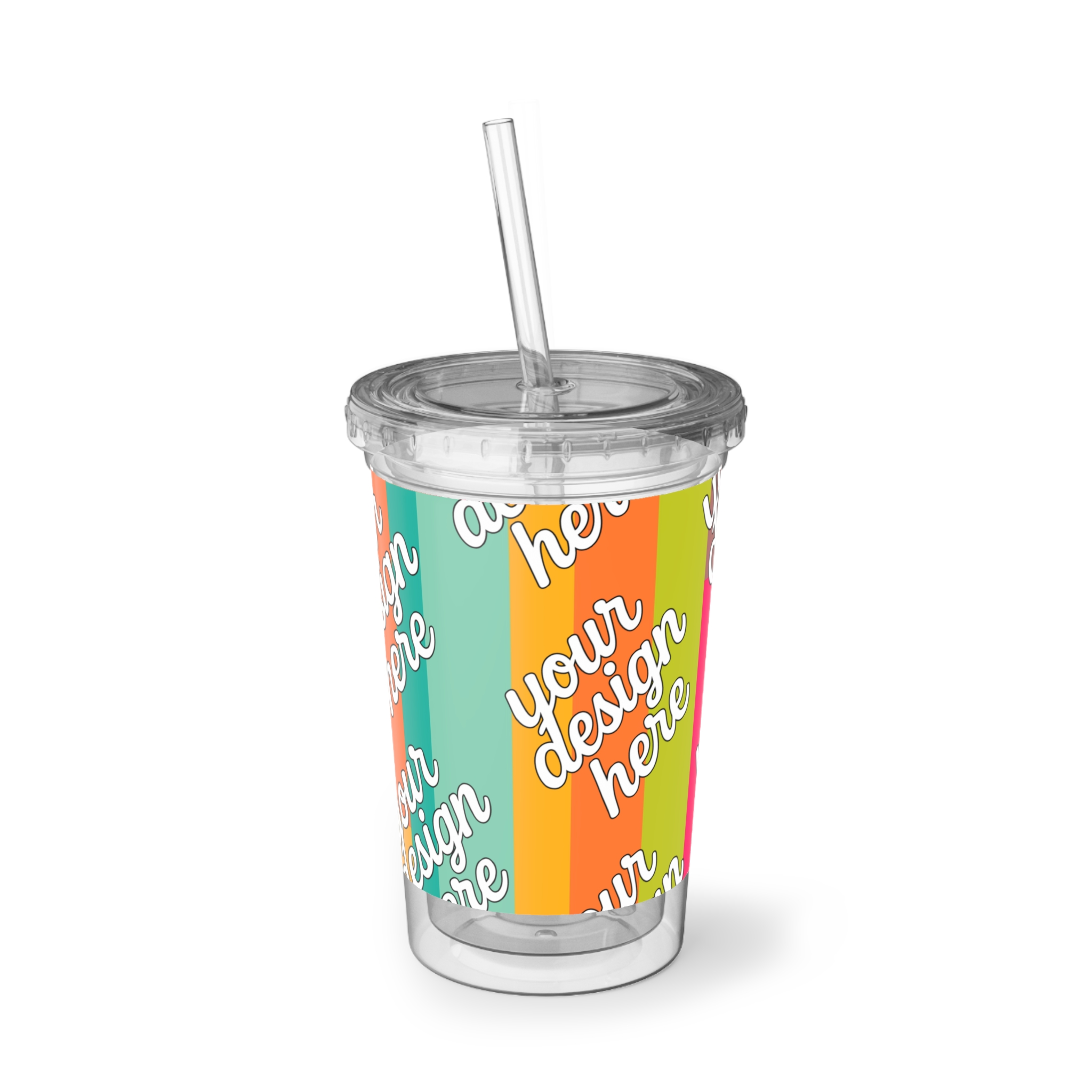 6557190500095931624_2048.webp Colorful Custom Acrylic Cup, Personalized Travel Mug, Summer Hydration Cup, Party Favor, Unique Gift, Eco-Friendly Drinkware