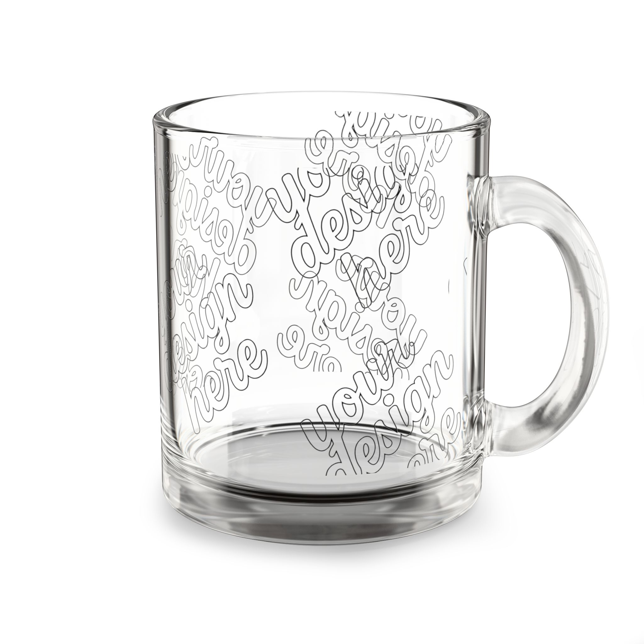 6643813501333361881_2048.webp Personalized Glass Mug, 10oz - Customizable Gift for Coffee Lovers, Tea Drinkers, Celebration, Home Decor, Unique Gift Idea