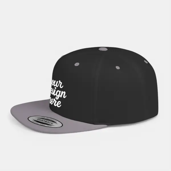 Snapback Cap - Undervisor Structured High-Profile Hat for Adults