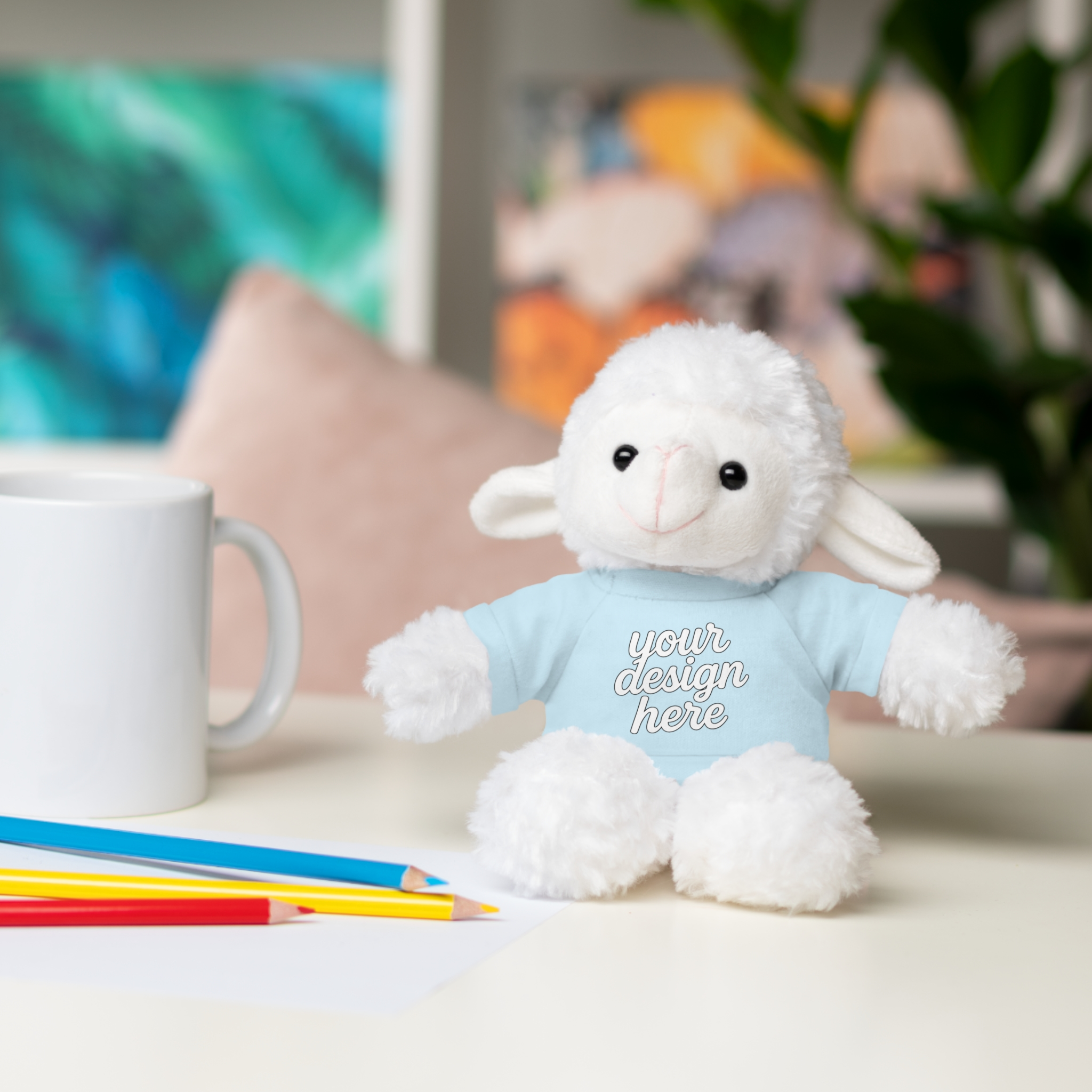 7064271241819189747_2048.webp Customizable Stuffed Animals - Personalized Teddy Bear with Tee, Gift for Kids, Birthday, Special Occasions, Cuddly Companion