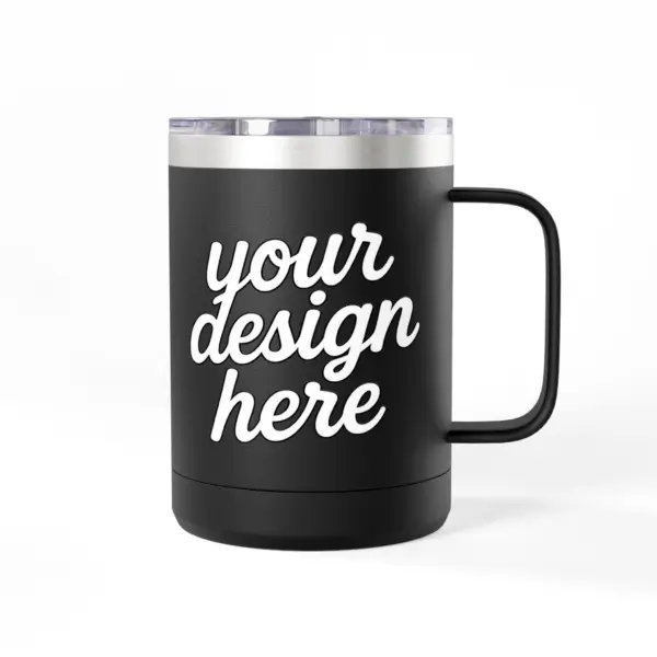 Personalized Coffee Mug Tumbler, Custom Travel Mug, Insulated Coffee Cup, Gift for Coffee Lovers, Custom Design Option