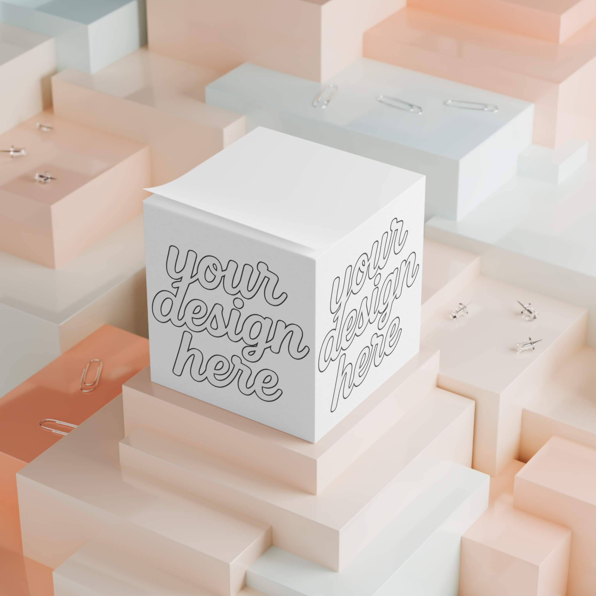 7718357195029643800_2048.webp Custom Note Cube - Personalized Desk Organizer with Your Design Here