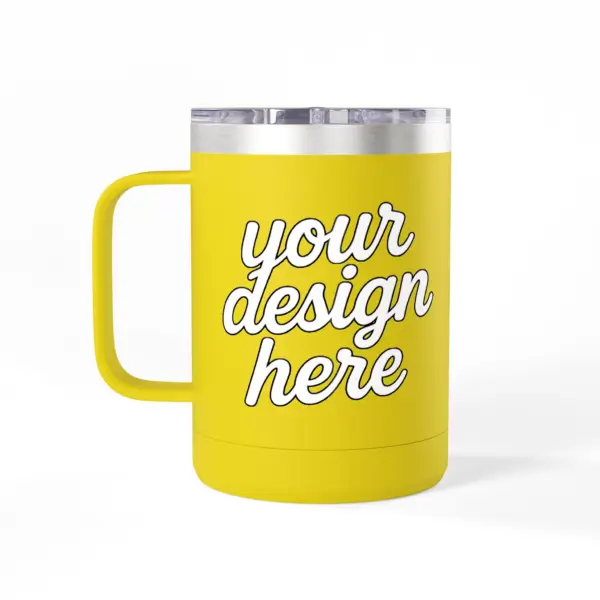 Personalized Coffee Mug Tumbler, Custom Travel Mug, Insulated Coffee Cup, Gift for Coffee Lovers, Custom Design Option
