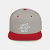 Snapback Cap - Undervisor Structured High-Profile Hat for Adults