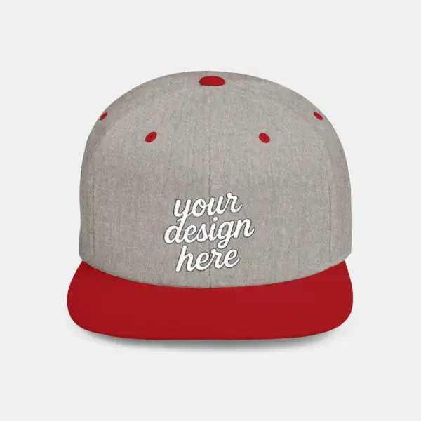 Snapback Cap - Undervisor Structured High-Profile Hat for Adults