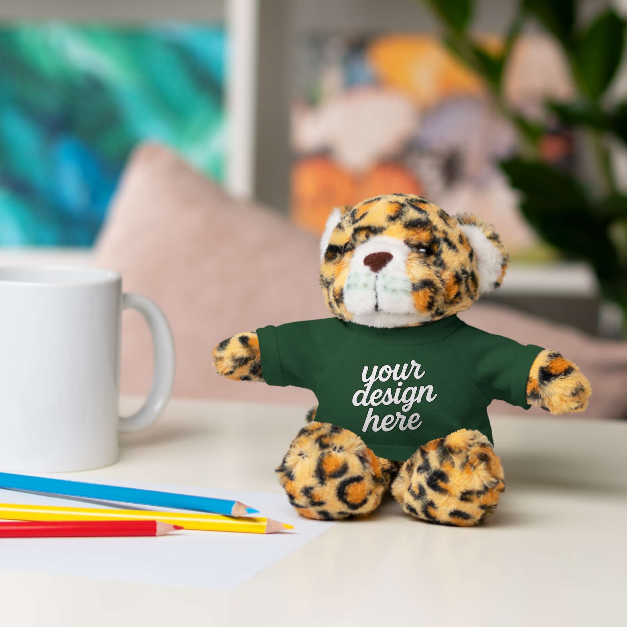 8633284999658530505_2048.jpeg Customizable Stuffed Animals - Personalized Teddy Bear with Tee, Gift for Kids, Birthday, Special Occasions, Cuddly Companion