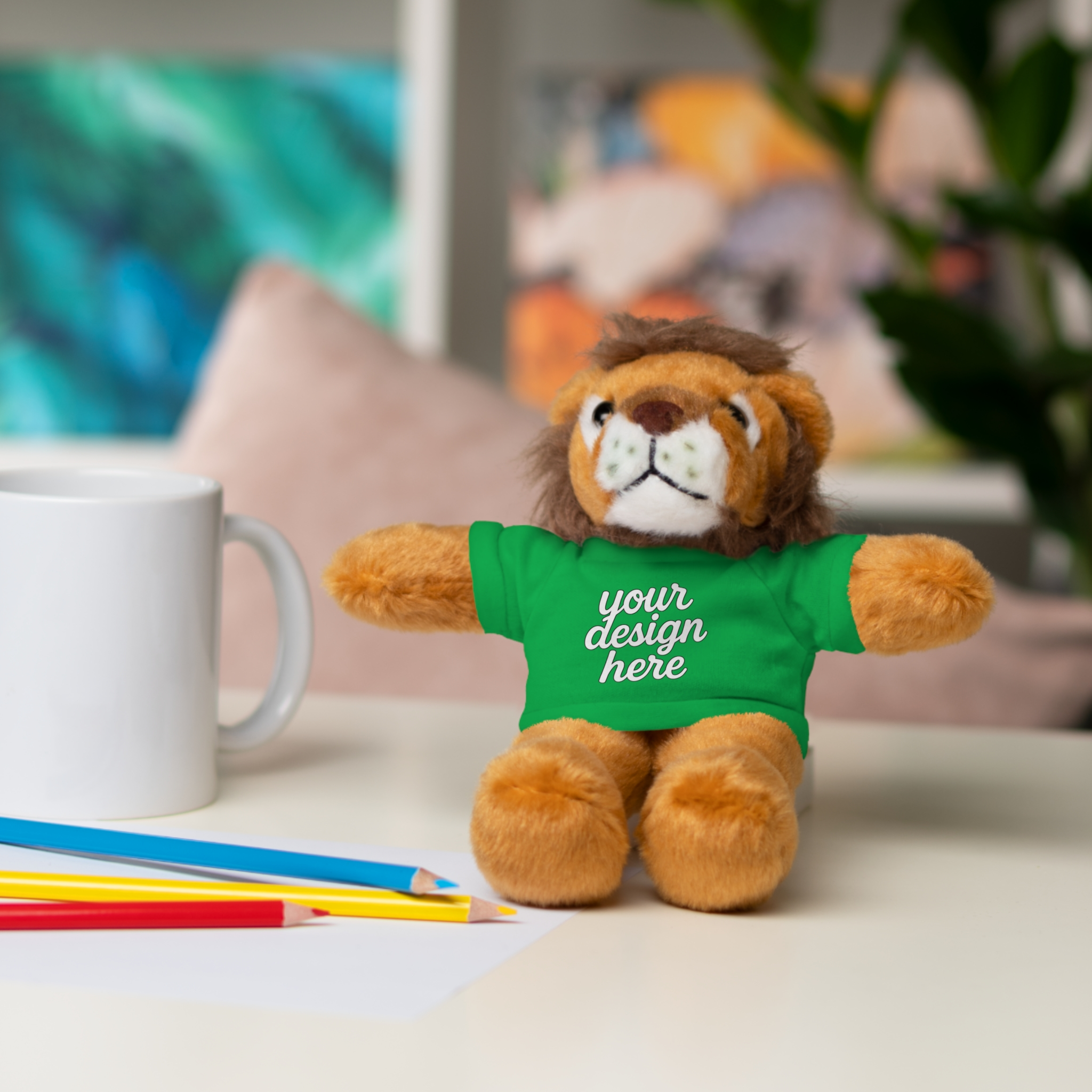 9104957357575993936_2048.webp Customizable Stuffed Animals - Personalized Teddy Bear with Tee, Gift for Kids, Birthday, Special Occasions, Cuddly Companion