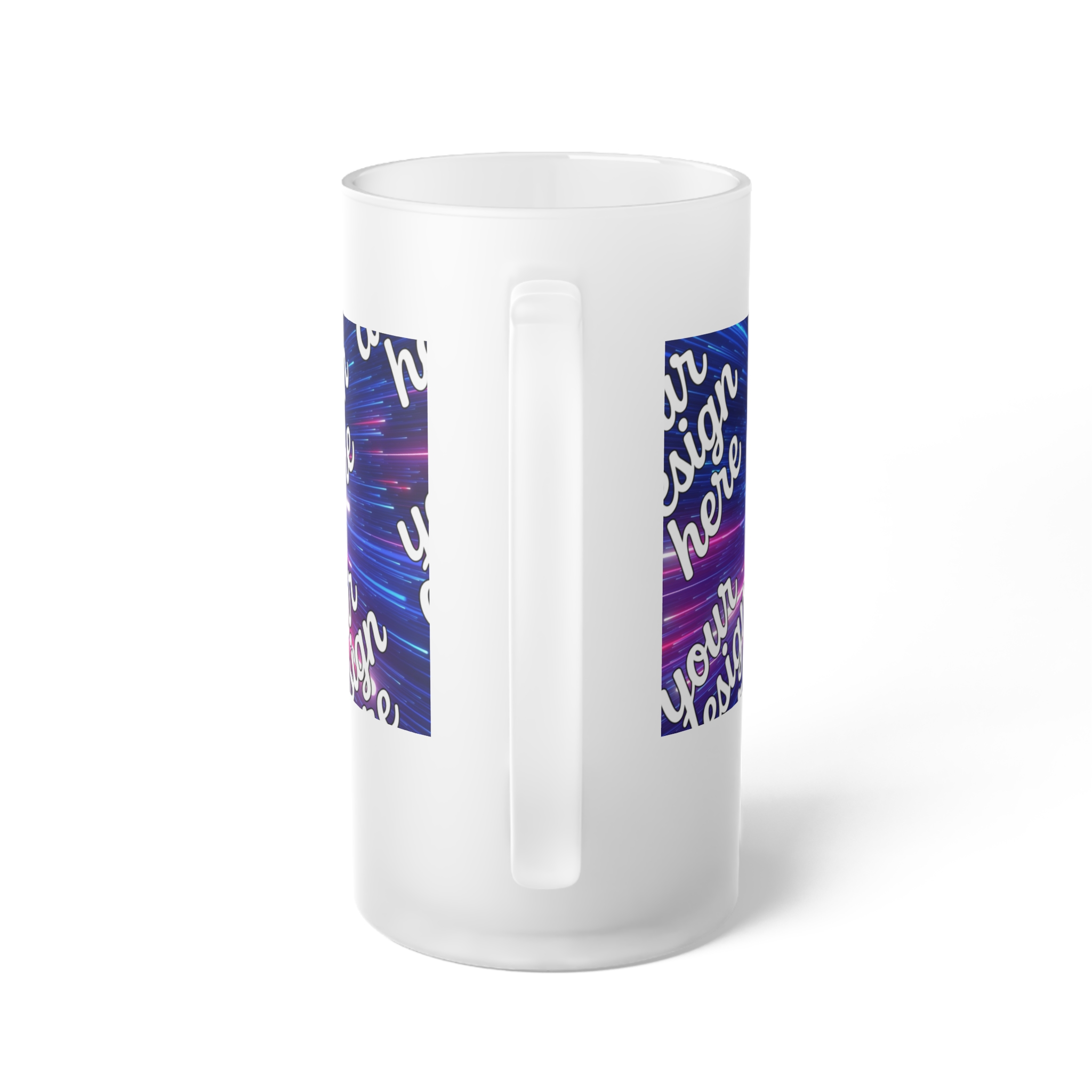 9926117042892262147_2048.webp Frosted Glass Beer Mug for Home Brewing, Personalized Gift for Beer Lovers, Customizable Drinkware for Parties, Celebrations, and Holidays