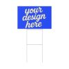 Custom Yard Sign — Durable Corrugated Plastic Lawn Sign with Aluminum Stake (Multiple Sizes & Orientations)