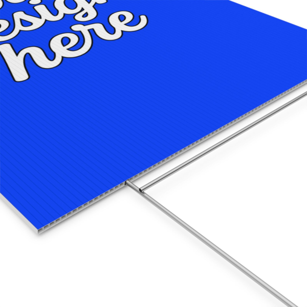 Custom Yard Sign — Durable Corrugated Plastic Lawn Sign with Aluminum Stake (Multiple Sizes & Orientations)