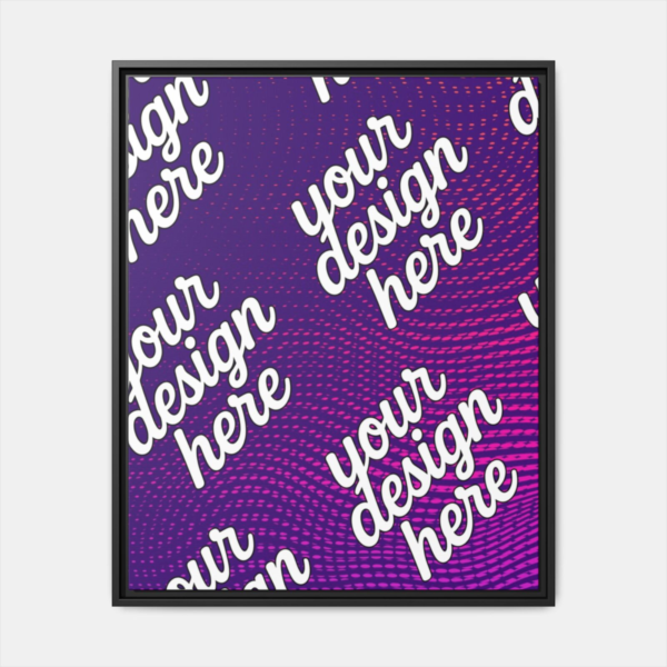 Black Framed Canvas - Available In Multiple Styles and Sizes