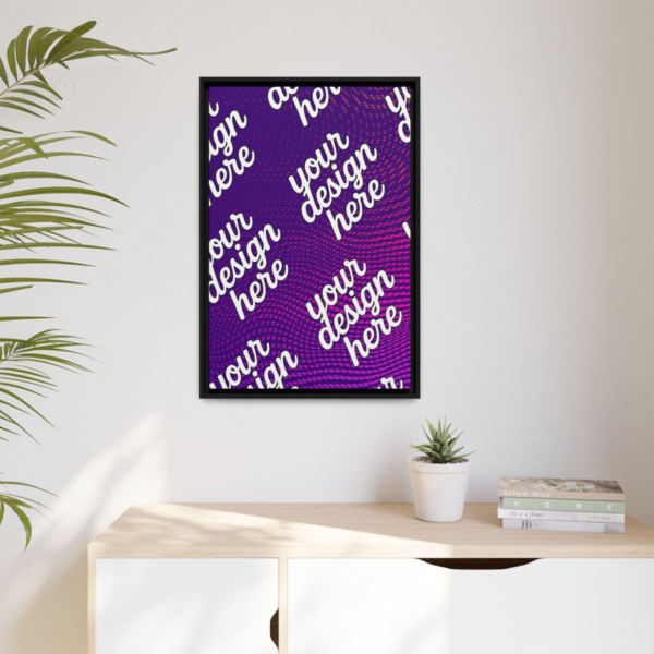 Black Framed Canvas - Available In Multiple Styles and Sizes