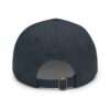 Unstructured Hat With Rectangle Leather Patch