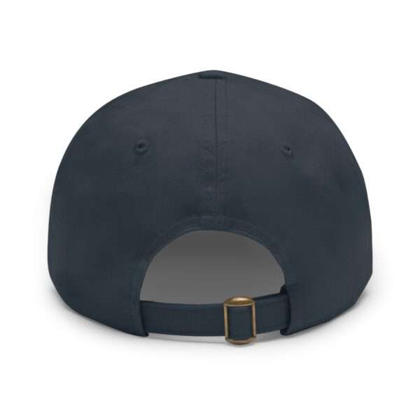Unstructured Hat With Rectangle Leather Patch
