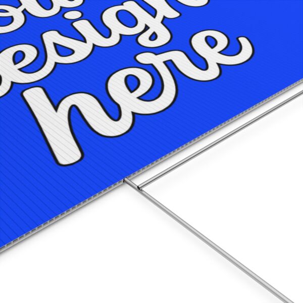 Custom Yard Sign — Durable Corrugated Plastic Lawn Sign with Aluminum Stake (Multiple Sizes & Orientations)