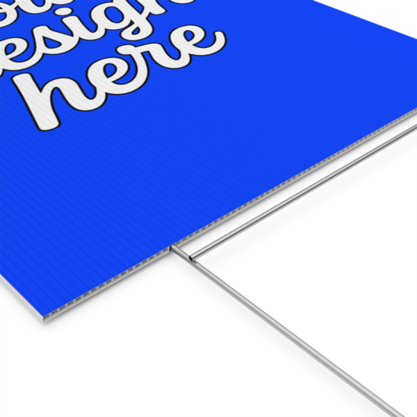 Custom Yard Sign — Durable Corrugated Plastic Lawn Sign with Aluminum Stake (Multiple Sizes & Orientations)