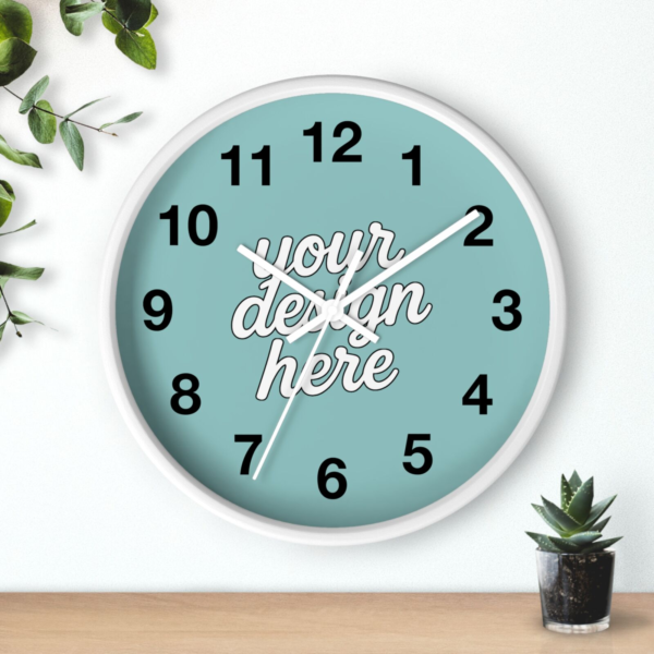 Vibrant Modern Wall Clock — 10"