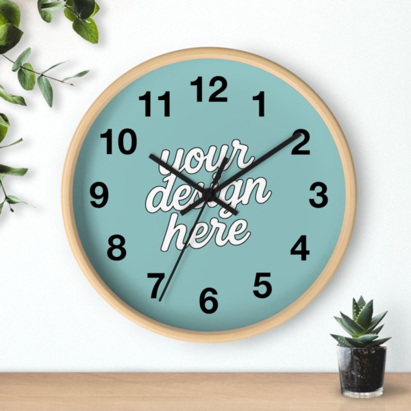 Vibrant Modern Wall Clock — 10"