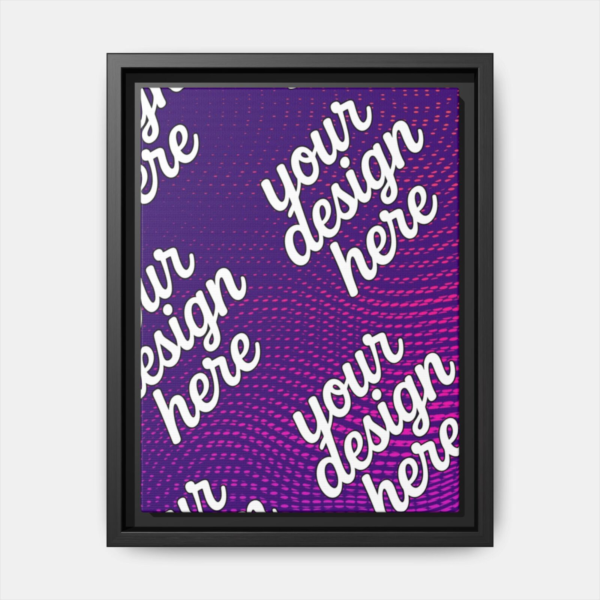 Black Framed Canvas - Available In Multiple Styles and Sizes