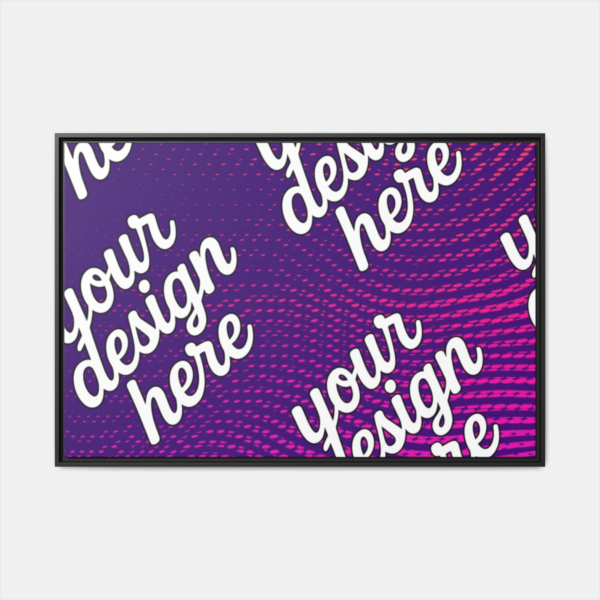 Black Framed Canvas - Available In Multiple Styles and Sizes