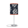 Modern Fabric-Trim Lamp on Stand — Cozy 360 Printed Shade